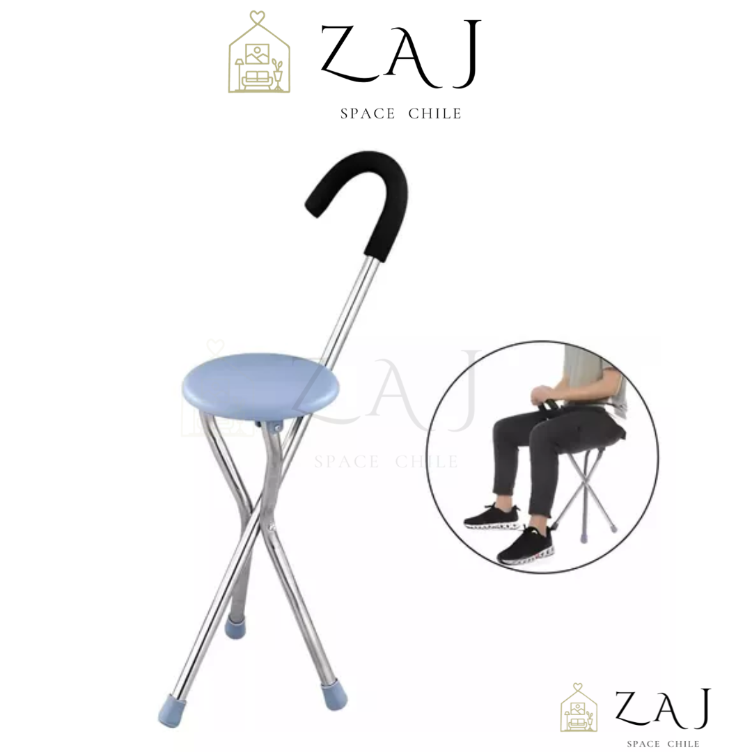 Firm step ™- Bastón con asiento plegable.